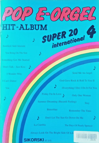 Pop orgel hit album - -, album-super